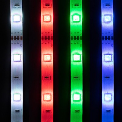 Set banda LED RGB, clipeste pe muzica, 5m, 150x LED - LS 5000SOUND